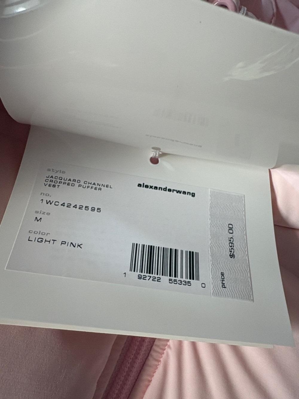 Alexander Wang Pink puffer vest - Picture 10 of 10